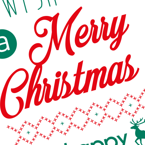 Etiquettes Merry Christmas