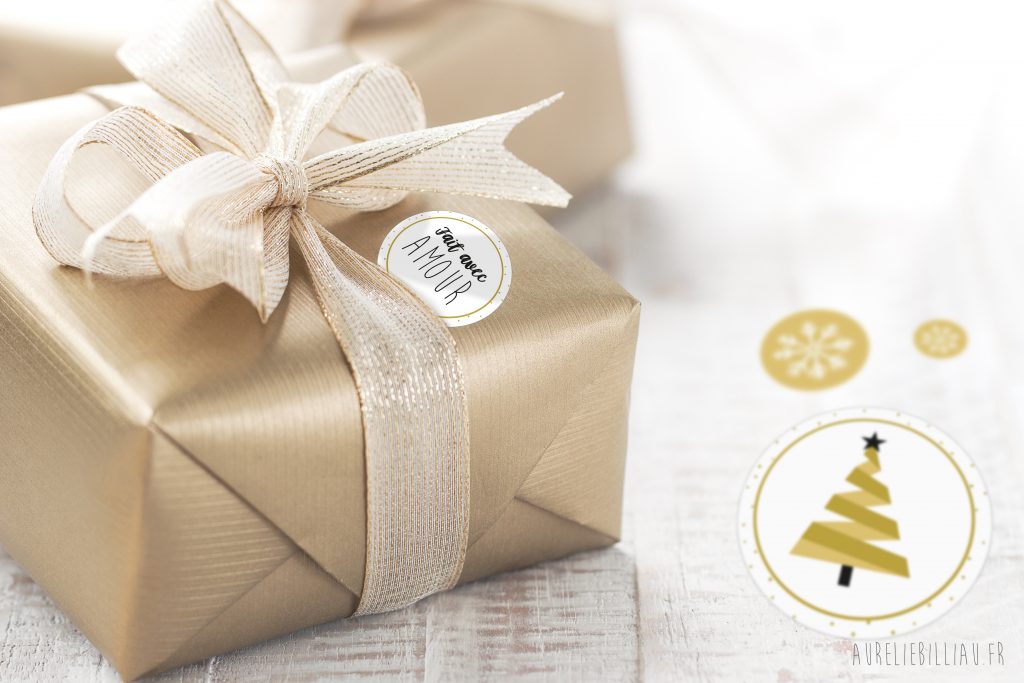 Étiquettes cadeaux de Noël