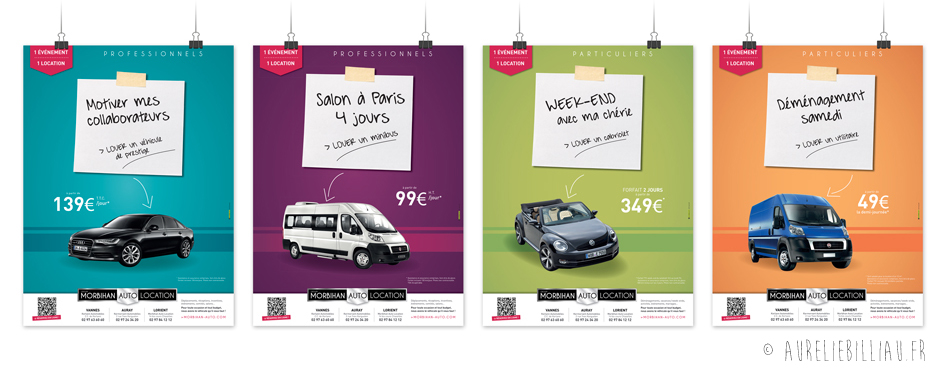 Campagne d'affichage Morbihan Auto Location