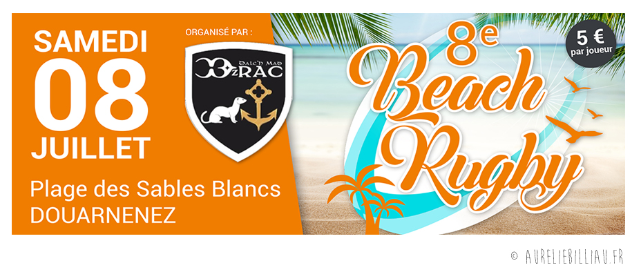 Affichage Beach Rugby DRAC