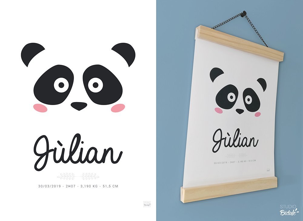 Poster de naissance Julian