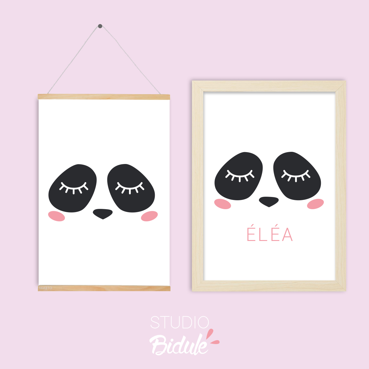 Affiche Sleeping panda