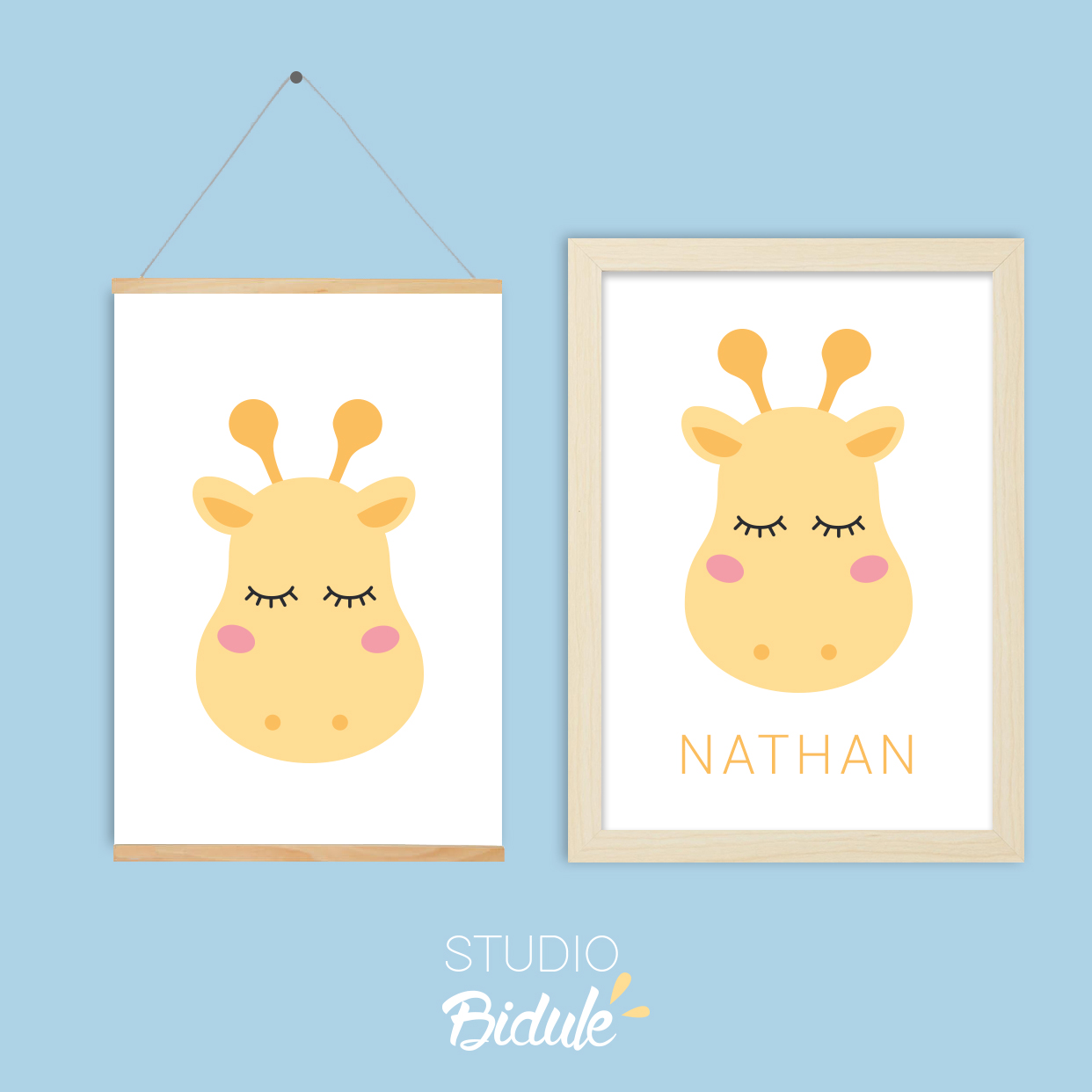 Affiche Nice giraffe