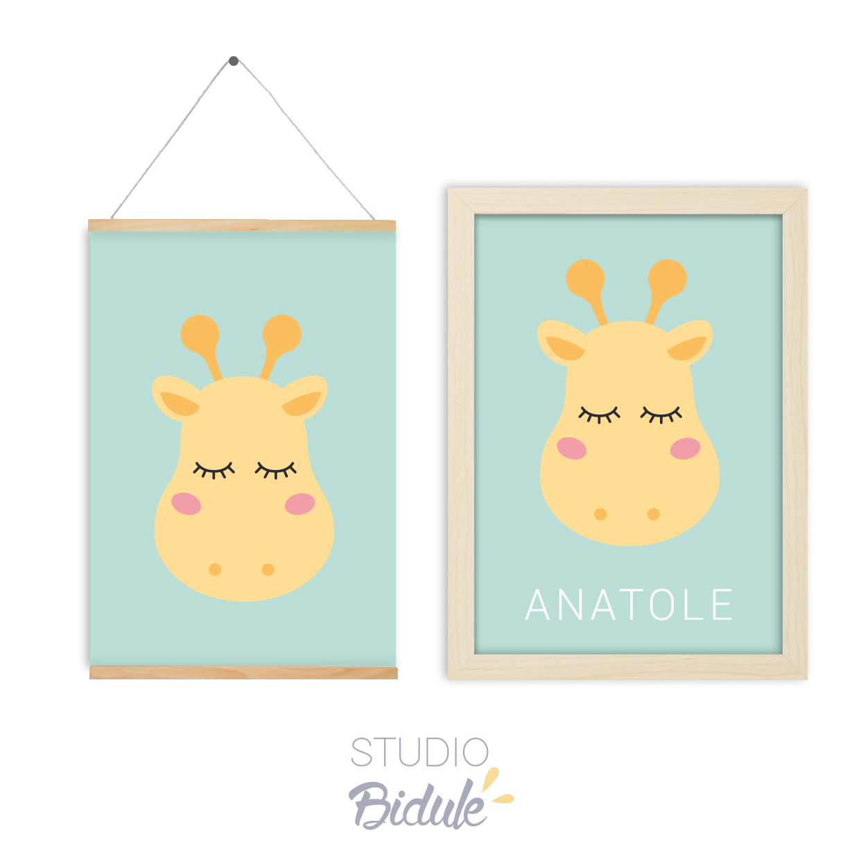 Affiche Nice giraffe