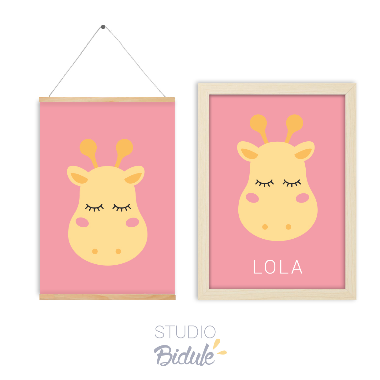 Affiche Nice giraffe