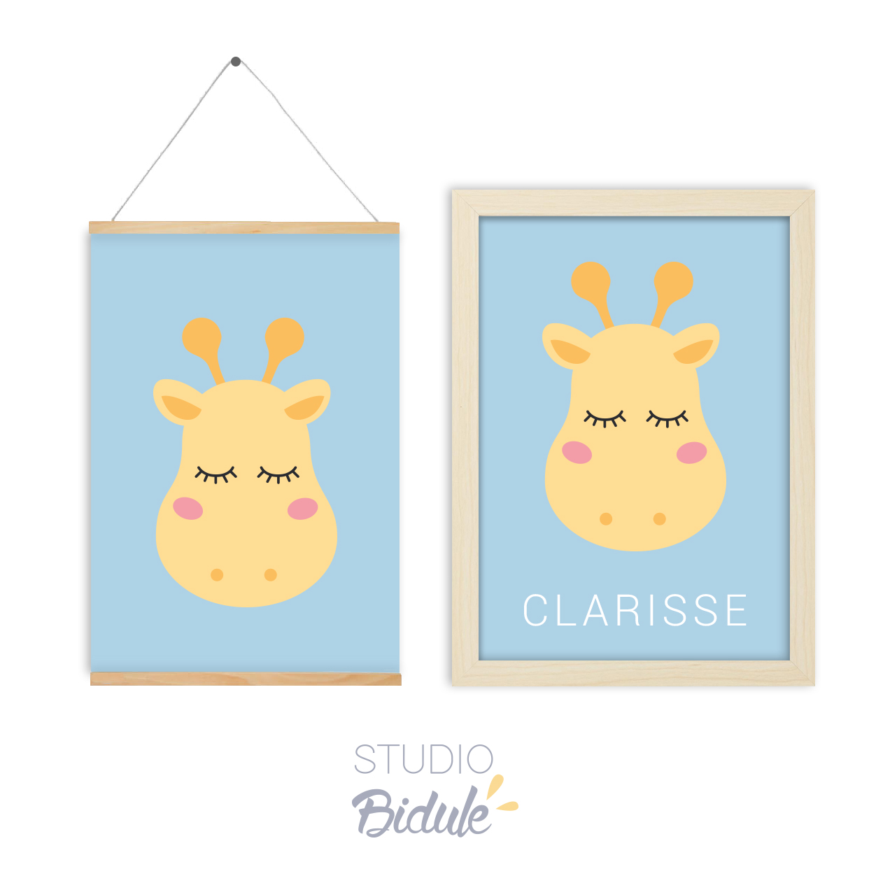 Affiche Nice giraffe