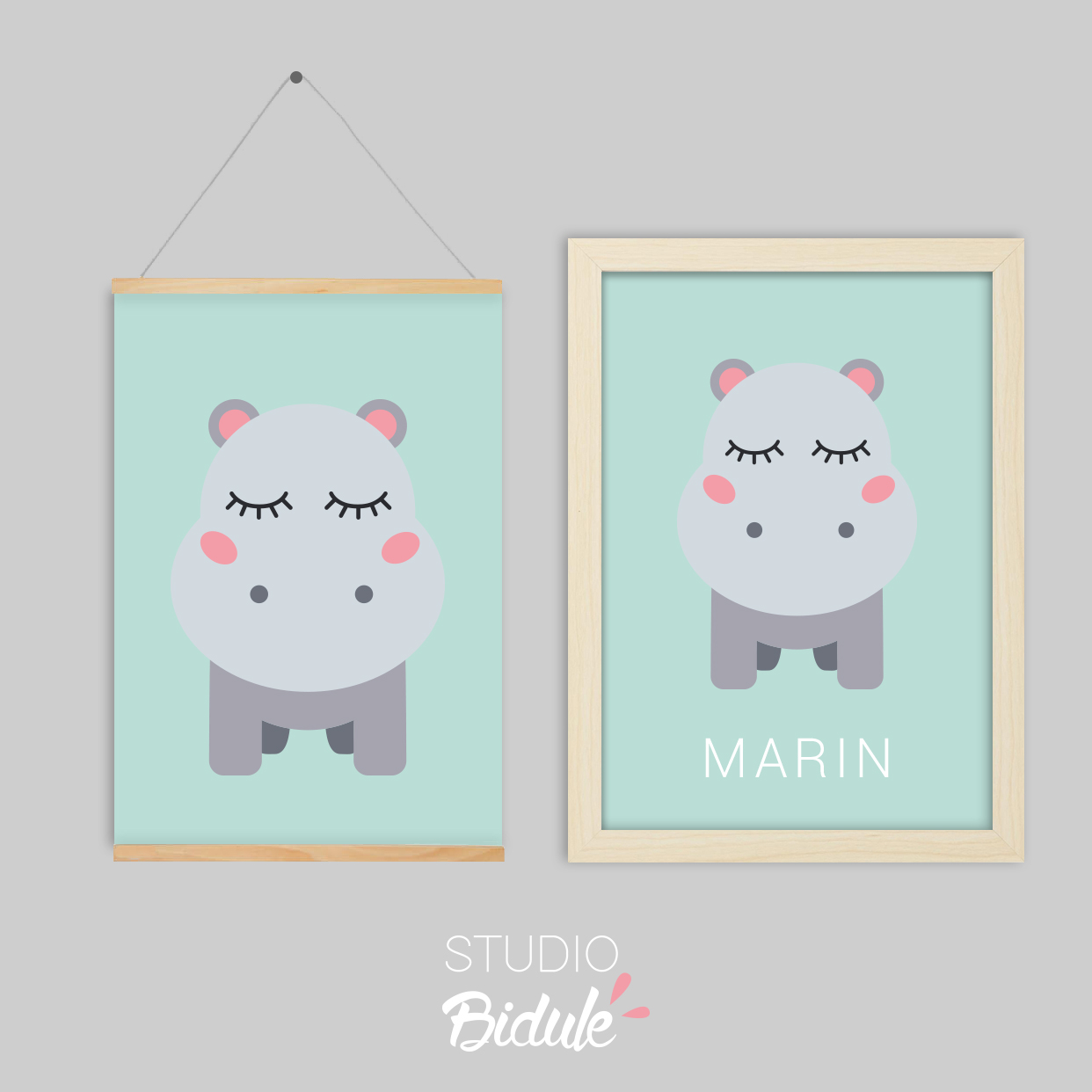 Affiche Sweet hippo