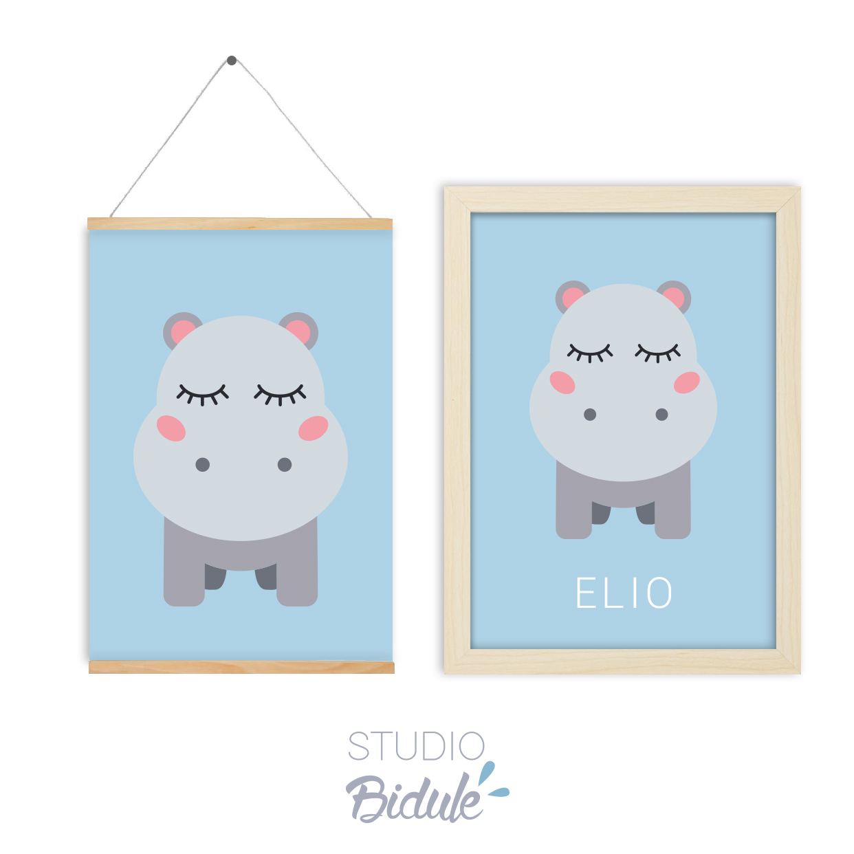 Affiche Sweet hippo