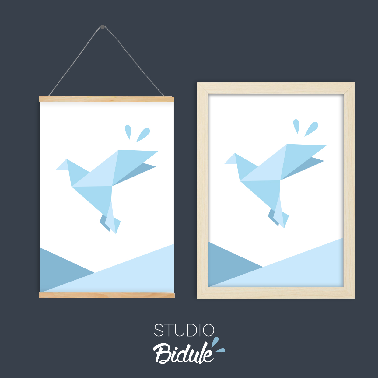 Affiche Origami