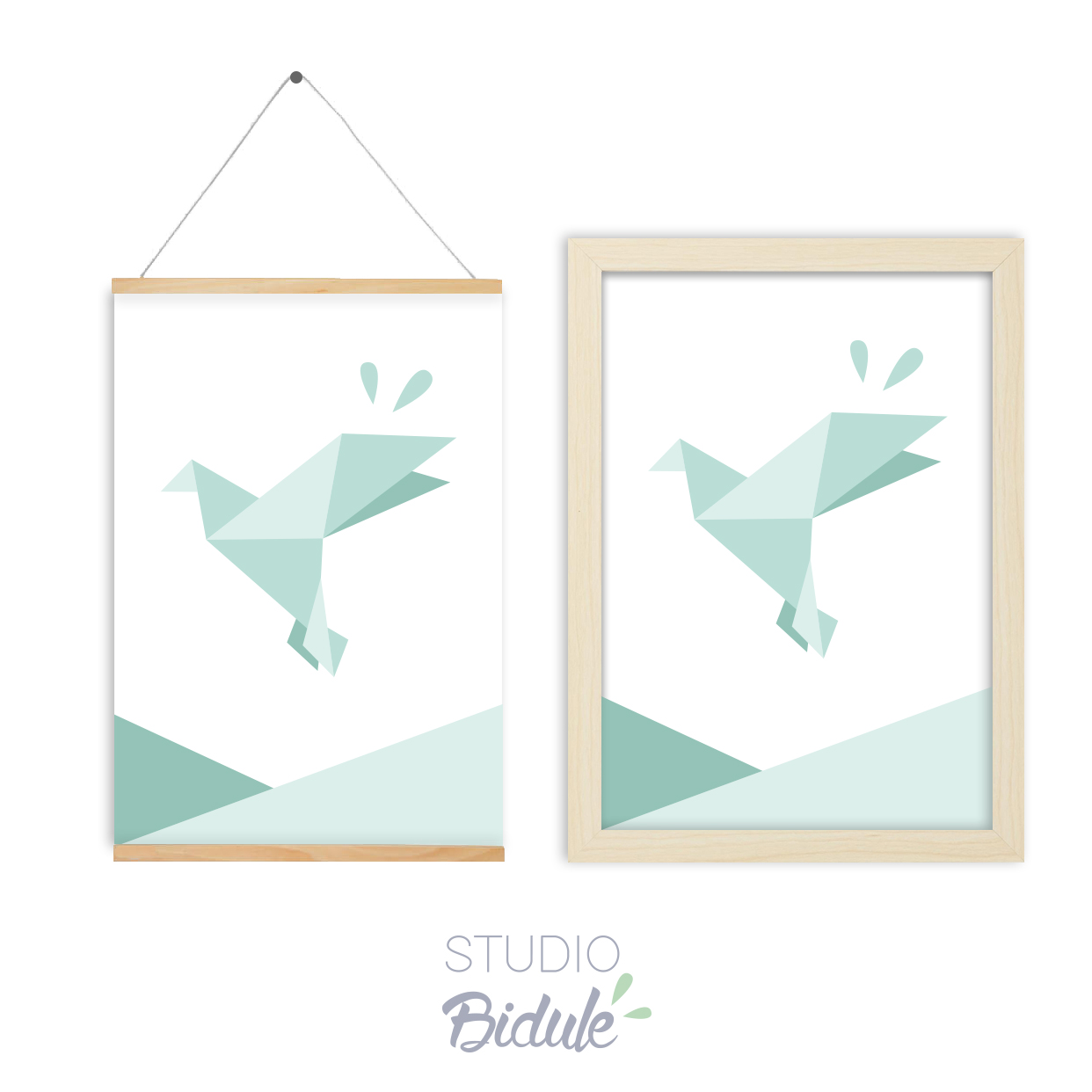 Affiche Origami