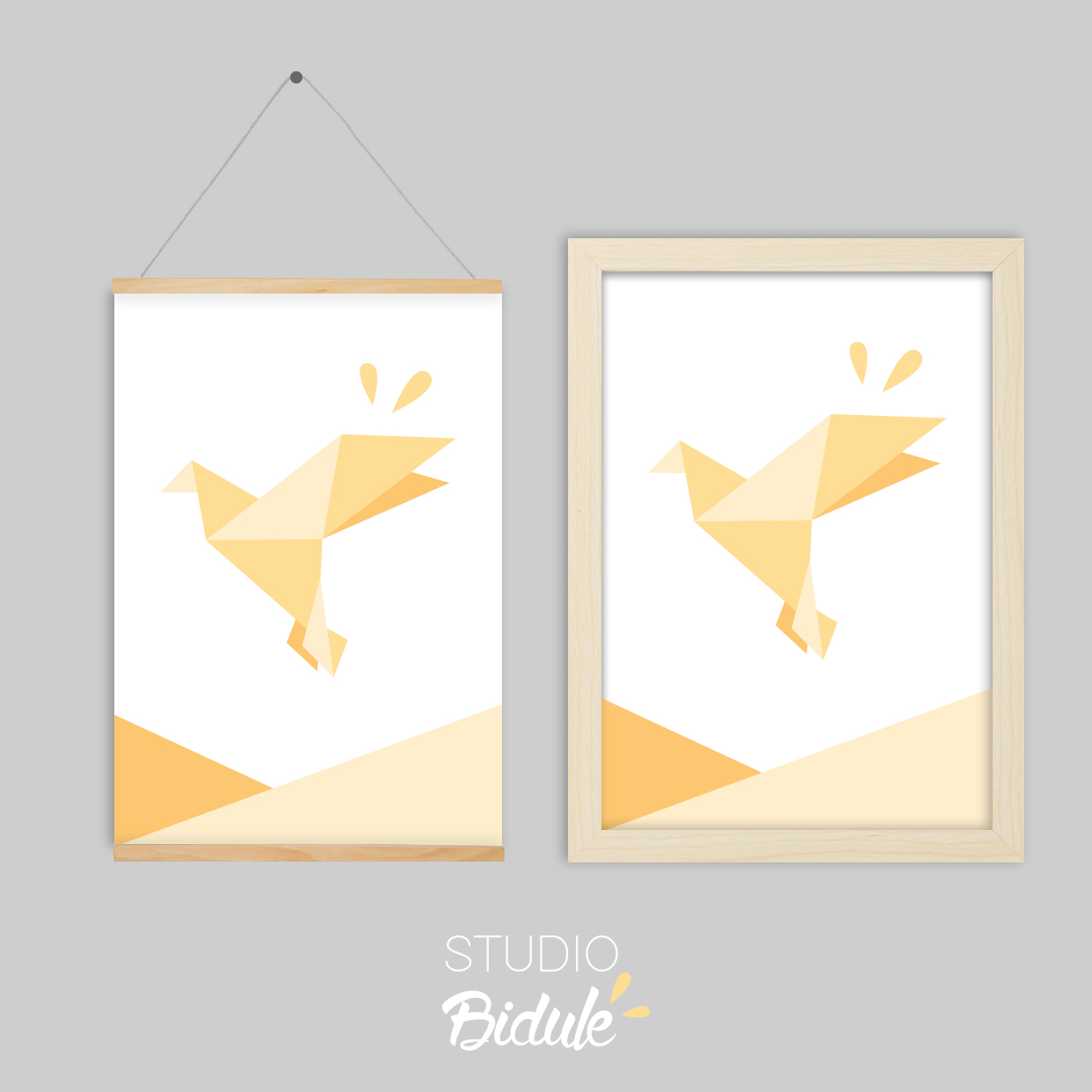 Affiche Origami