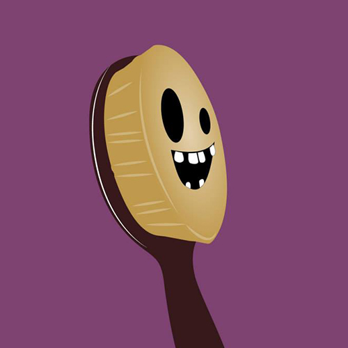 Une brosse à dents
