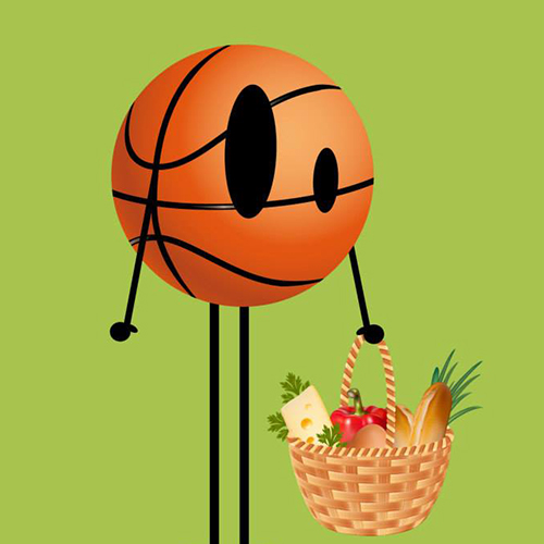Un panier de basket