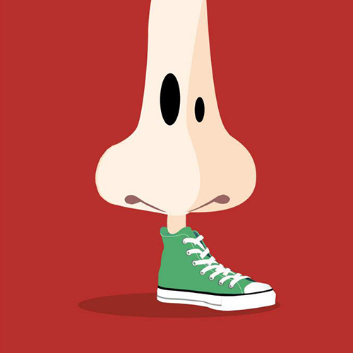 Un pied de nez