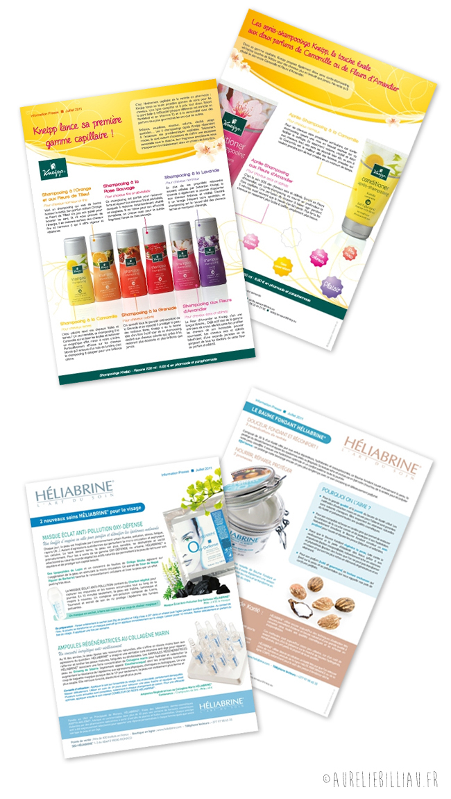 Fiches presse Heliabrine & Kneipp