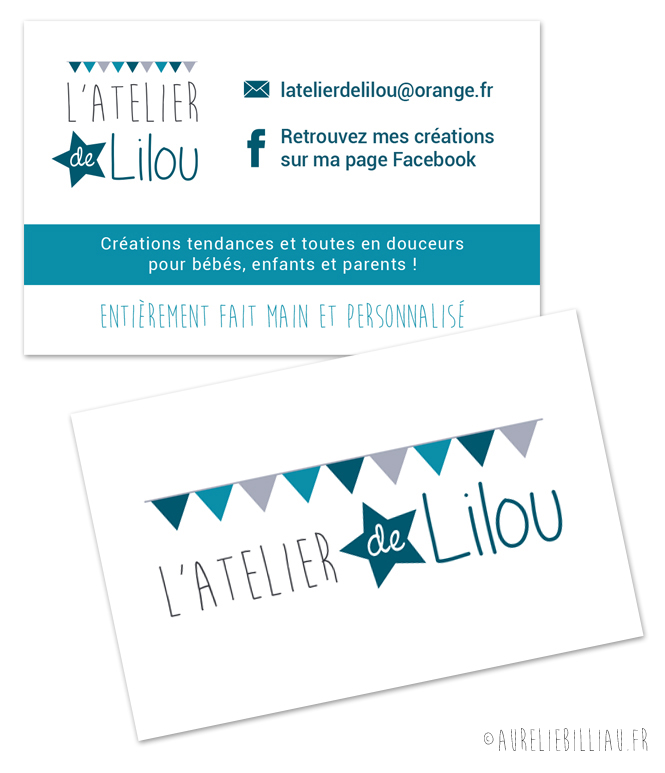 Cartes de visite L'Atelier de Lilou