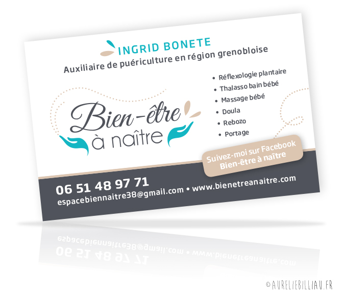 Carte de visite Bien-être à naître