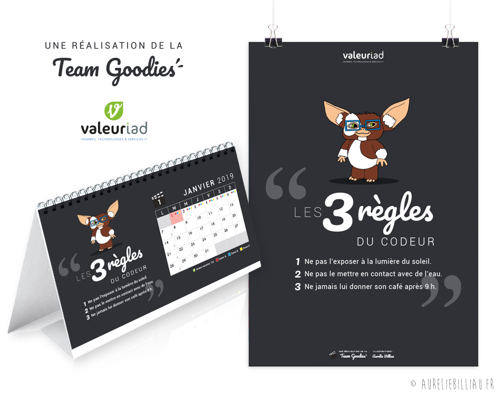 Calendrier x Team Goodies Valeuriad