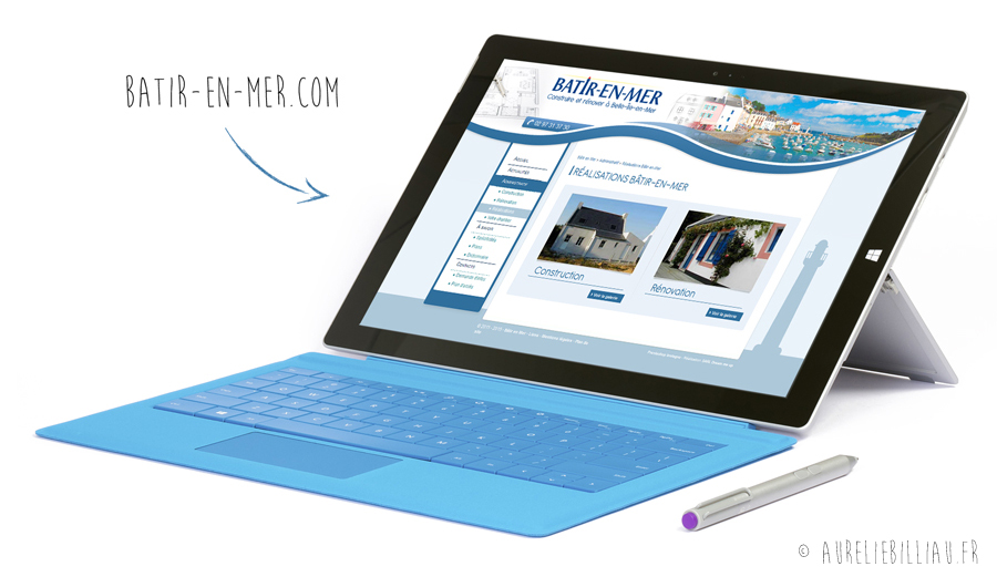 Webdesign & intégration web Bâtir en mer