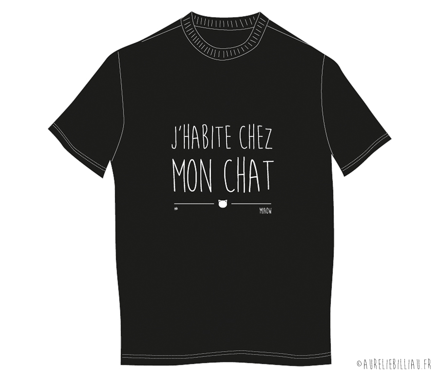 Design J'habite chez mon chat