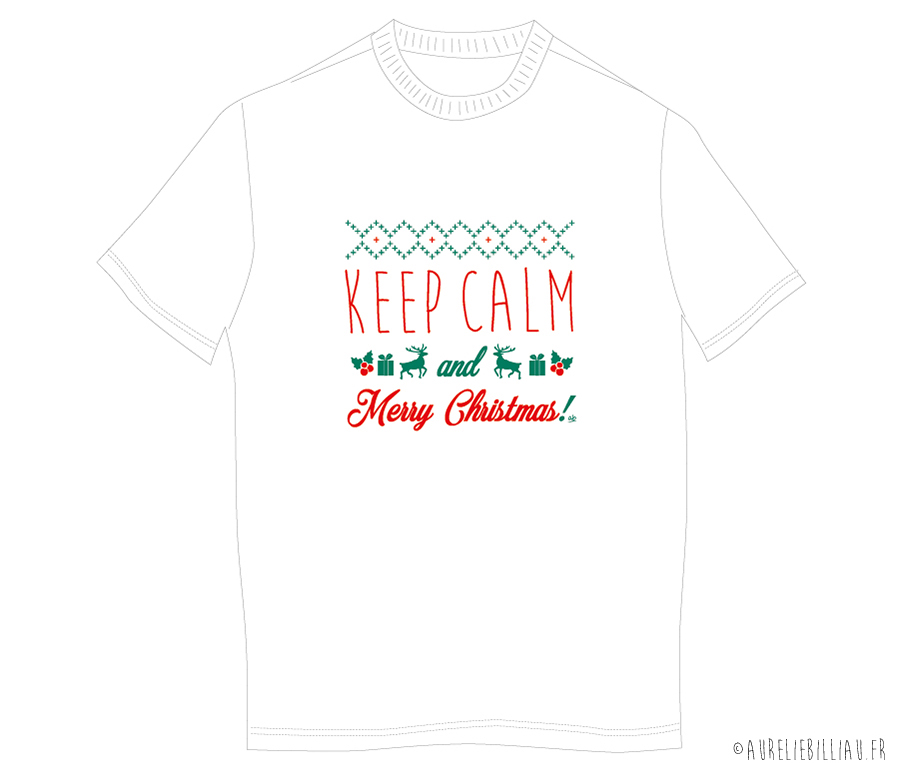 Design Keep Calm and Merry Christmas