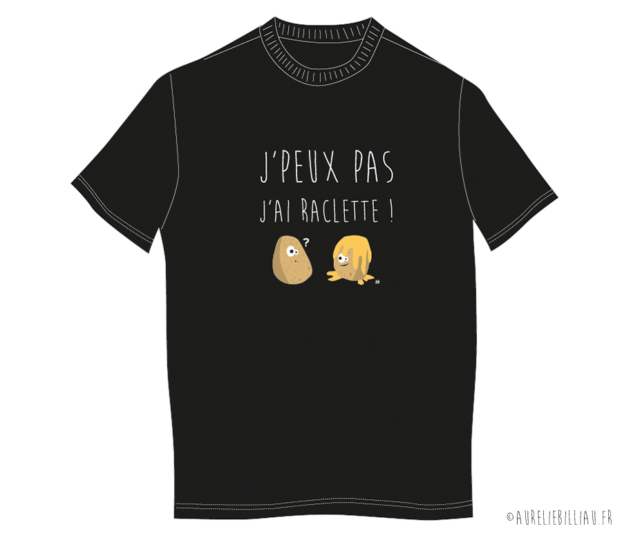 Design J'peux pas j'ai raclette