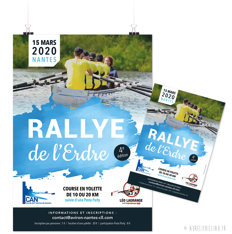 Flyer & affiche Rallye de l'Erdre 2020