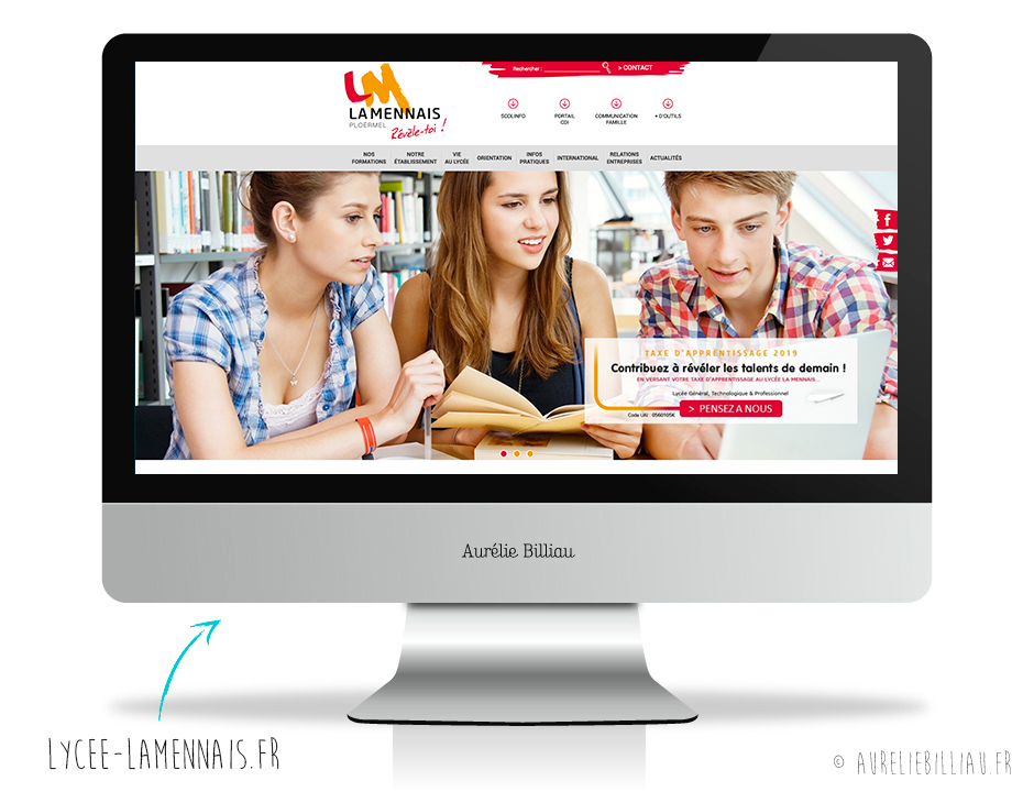 Webdesign Lycée La Mennais