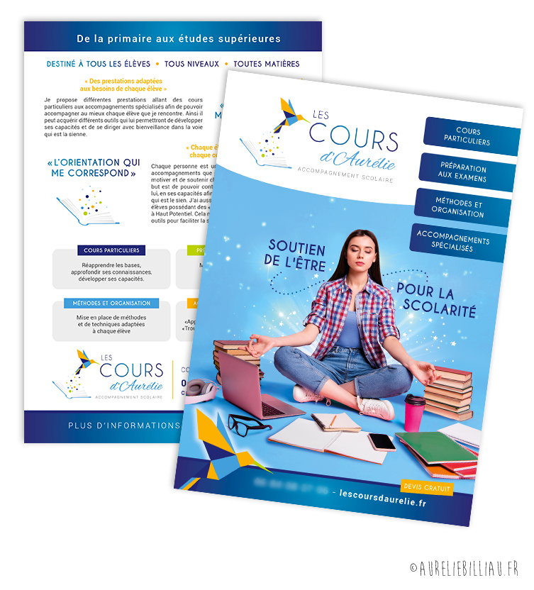 Flyer Les Cours d'Aurélie