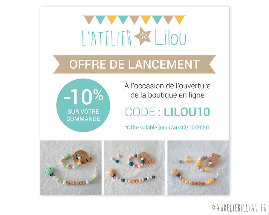Visuel ambassadrice L'Atelier de Lilou